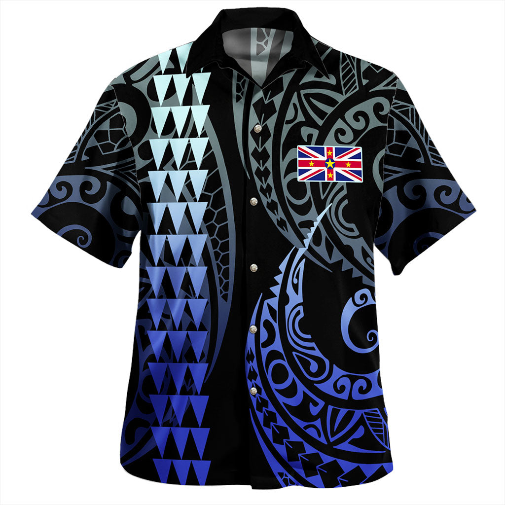 Niue Hawaiian Shirt Kakau Style