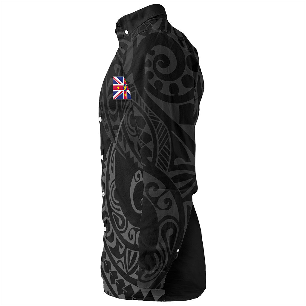 Niue Long Sleeve Shirt Kakau Style