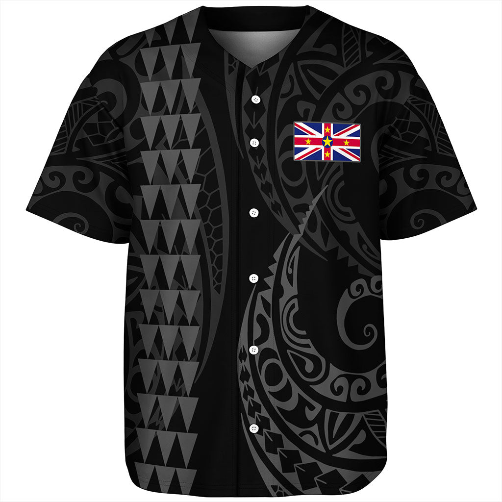 Niue Baseball Shirt Kakau Style