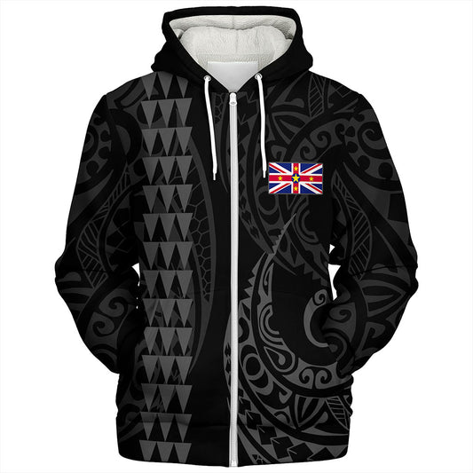 Niue Sherpa Hoodie Kakau Style