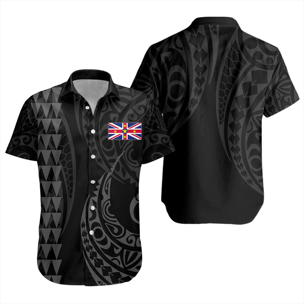 Niue Short Sleeve Shirt Kakau Style