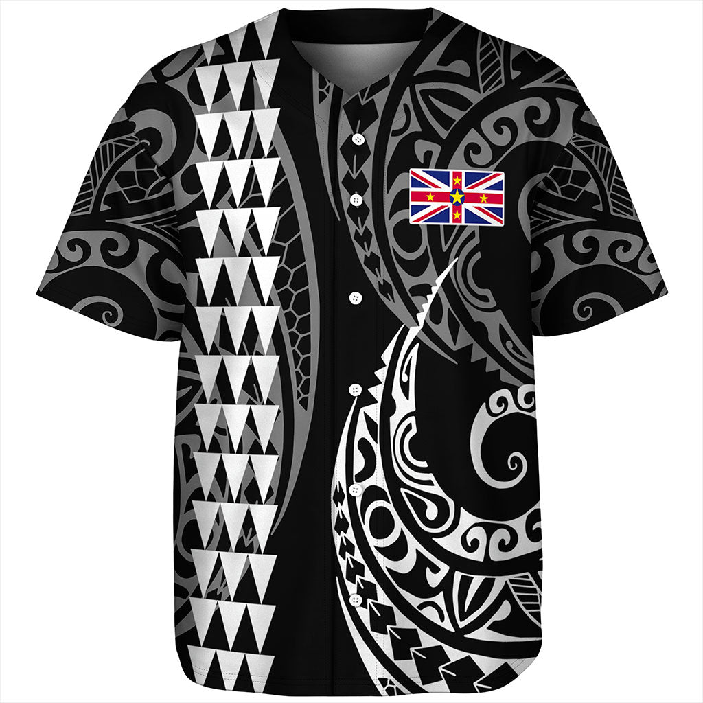 Niue Baseball Shirt Kakau Style Ver.1