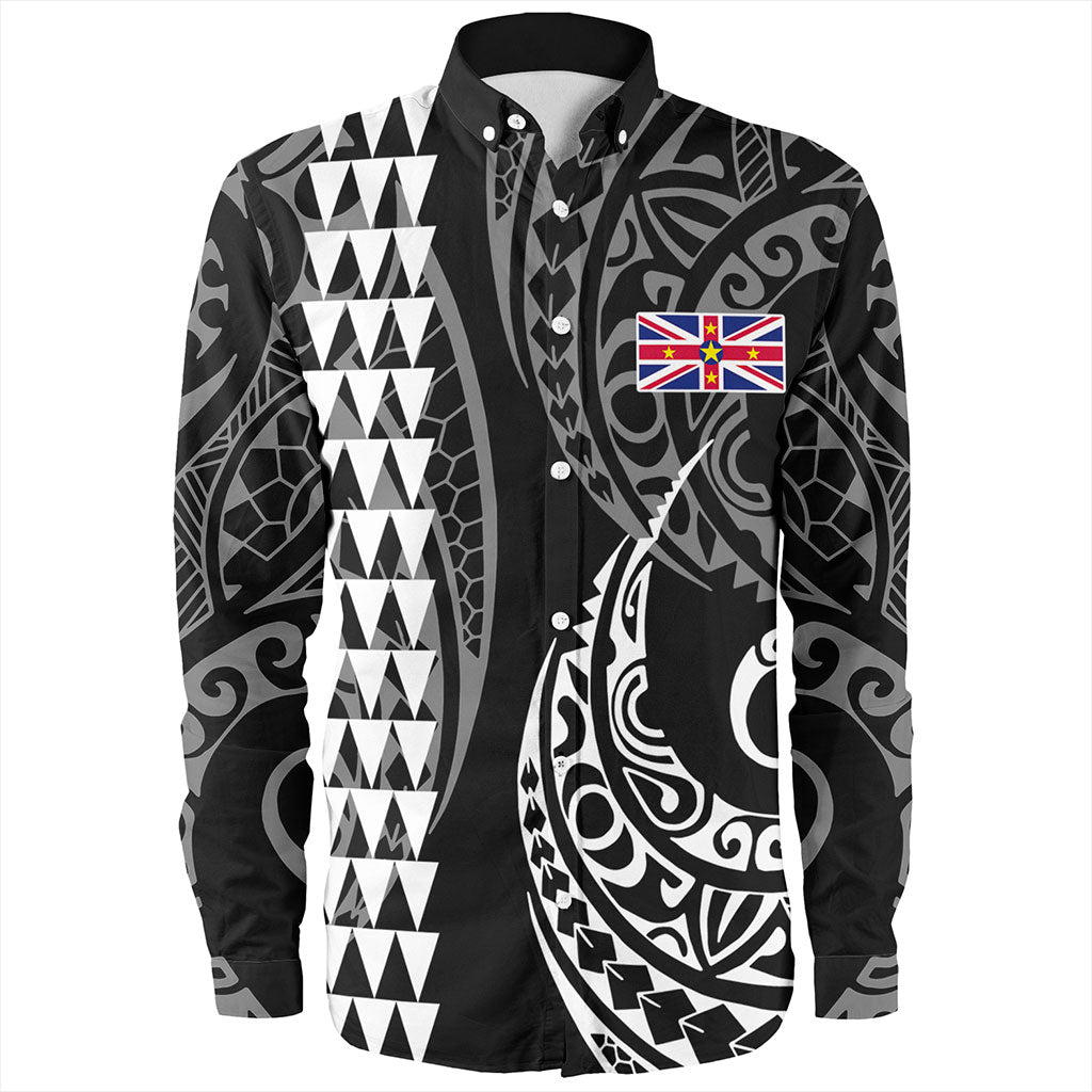 Niue Long Sleeve Shirt Kakau Style Ver.1