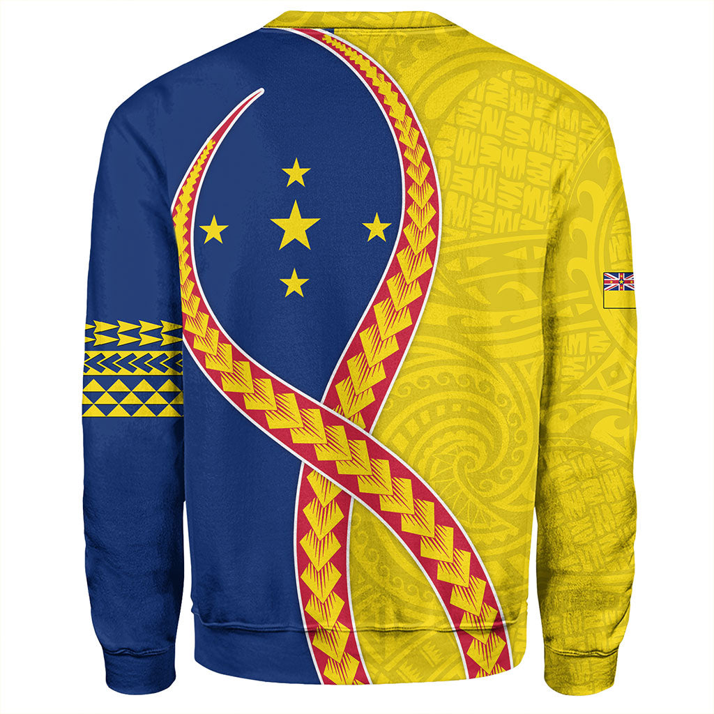 Niue Sweatshirt Tribal Polynesian In My Heart