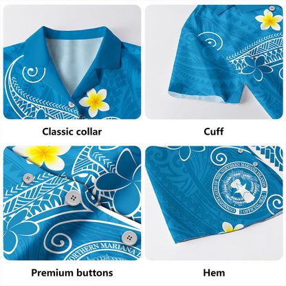 Northern Mariana Islands Hawaiian Shirt Polynesia Floral Tribal