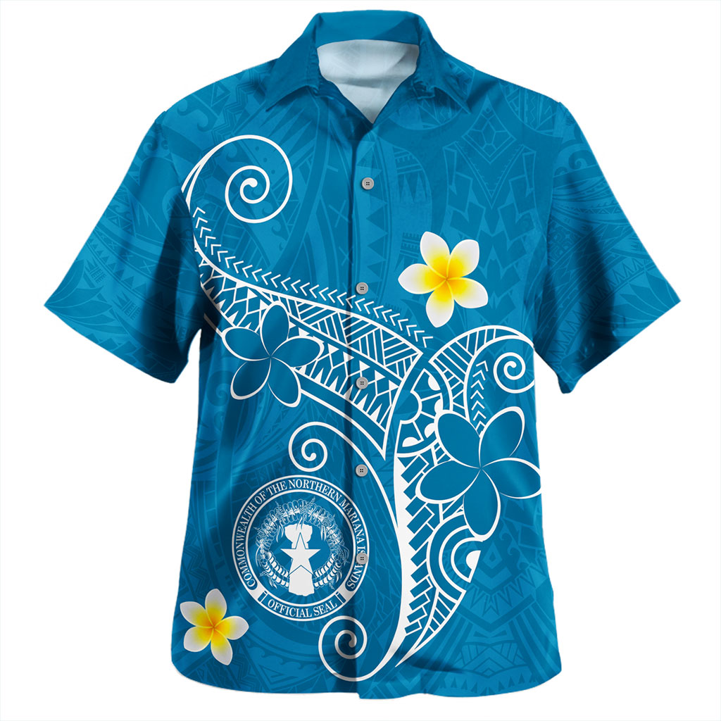 Northern Mariana Islands Hawaiian Shirt Polynesia Floral Tribal
