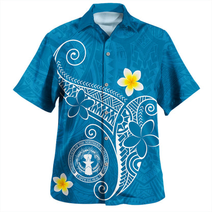 Northern Mariana Islands Hawaiian Shirt Polynesia Floral Tribal