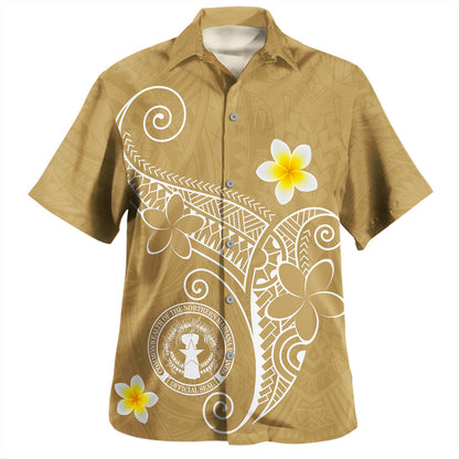 Northern Mariana Islands Hawaiian Shirt Polynesia Floral Tribal