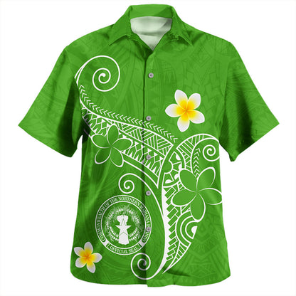 Northern Mariana Islands Hawaiian Shirt Polynesia Floral Tribal