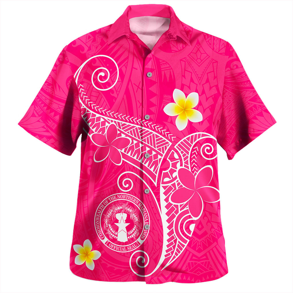 Northern Mariana Islands Hawaiian Shirt Polynesia Floral Tribal Ver.1