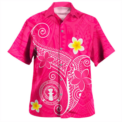 Northern Mariana Islands Hawaiian Shirt Polynesia Floral Tribal Ver.1