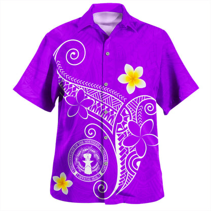 Northern Mariana Islands Hawaiian Shirt Polynesia Floral Tribal Ver.1