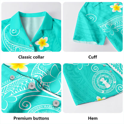 Northern Mariana Islands Hawaiian Shirt Polynesia Floral Tribal Ver.1