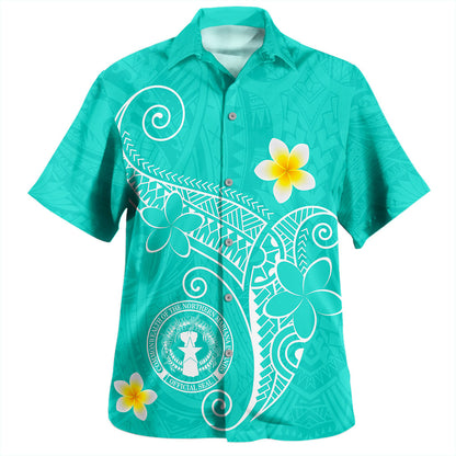Northern Mariana Islands Hawaiian Shirt Polynesia Floral Tribal Ver.1