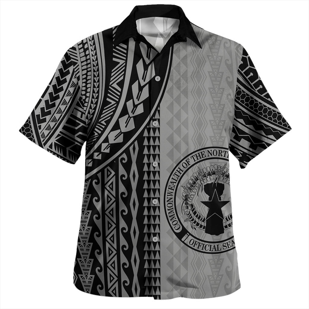 Northern Mariana Islands Hawaiian Shirt Polynesian Tattoo
