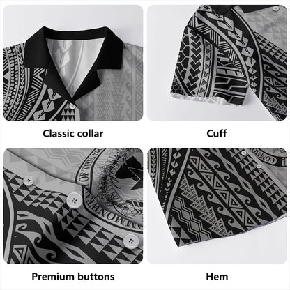 Northern Mariana Islands Hawaiian Shirt Polynesian Tattoo