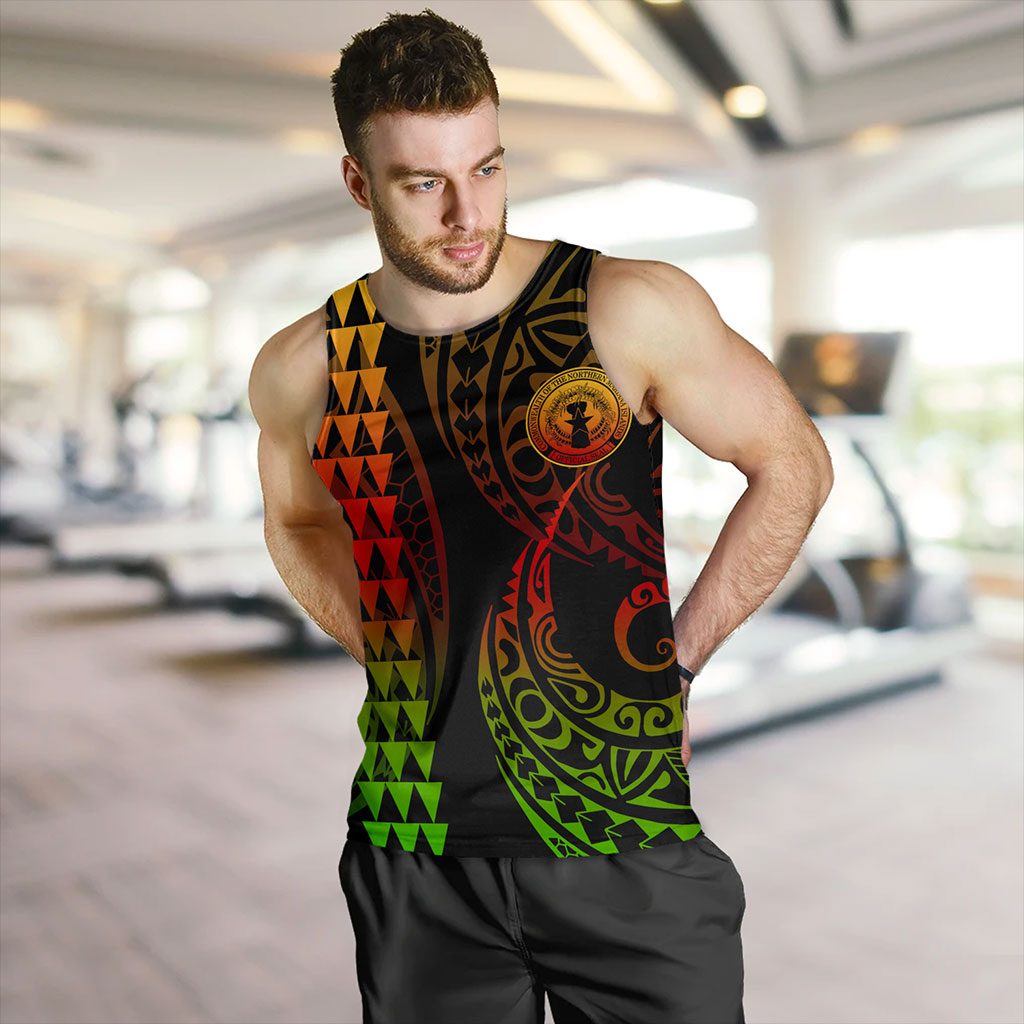 Northern Mariana Islands Tank Top Kakau Style