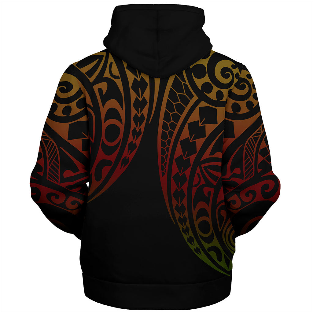 Northern Mariana Islands Sherpa Hoodie Kakau Style