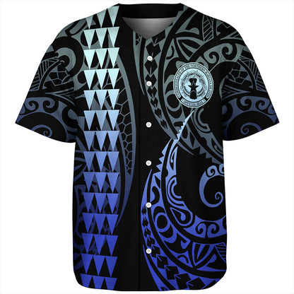 Northern Mariana Islands Baseball Shirt Kakau Style