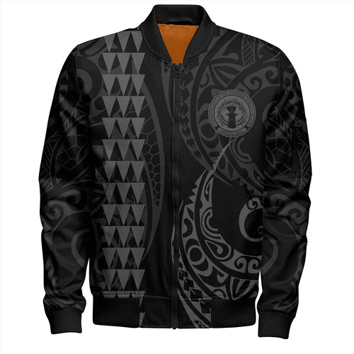 Northern Mariana Islands Bomber Jacket Kakau Style
