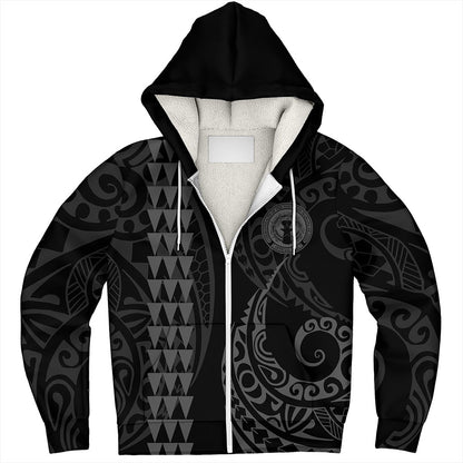 Northern Mariana Islands Sherpa Hoodie Kakau Style