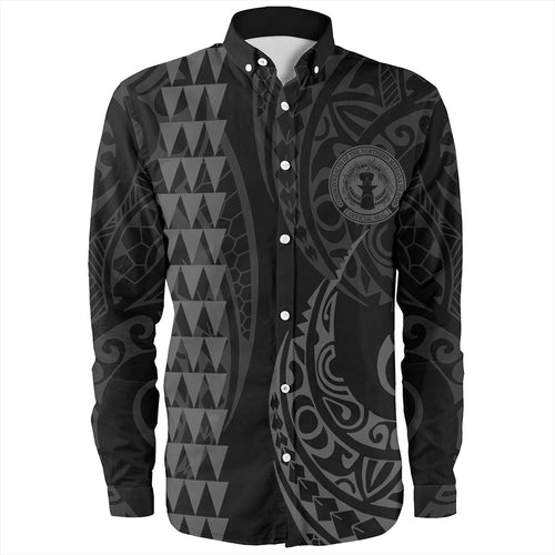 Northern Mariana Islands Long Sleeve Shirt Kakau Style