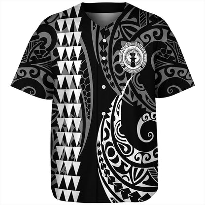 Northern Mariana Islands Baseball Shirt Kakau Style Ver.1