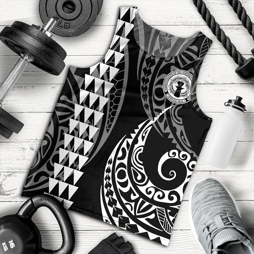 Northern Mariana Islands Tank Top Kakau Style Ver.1