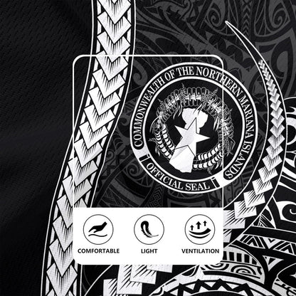 Northern Mariana Islands Rugby Jersey Tribal Micronesian Coat Of Arms