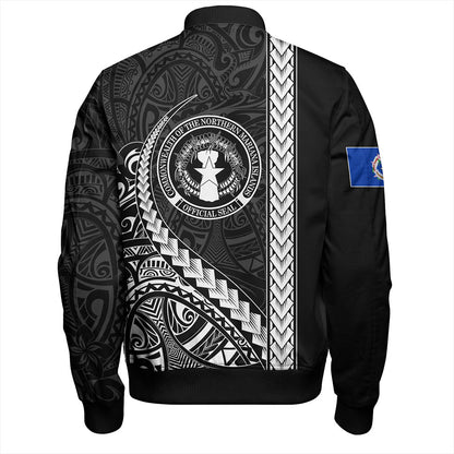 Northern Mariana Islands Bomber Jacket Tribal Micronesian Coat Of Arms