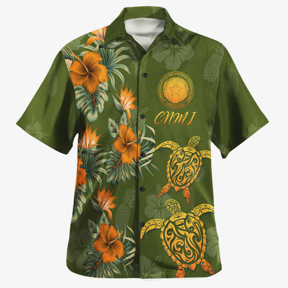 Northern Mariana Islands CNMI Custom Personalised Hawaiian Shirt Polynesian Tropical Summer