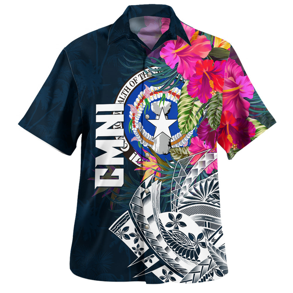 Northern Mariana Islands Hawaiian Shirt Custom Personalised Polynesian Summer Vibes