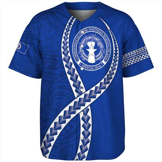 Northern Mariana Islands Baseball Shirt Tribal Polynesian In My Heart