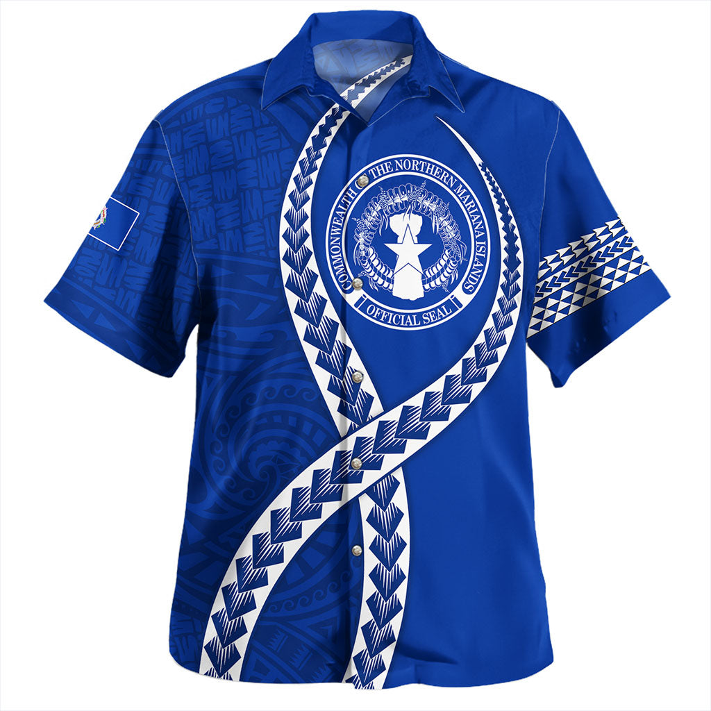 Northern Mariana Islands Hawaiian Shirt Tribal Polynesian In My Heart