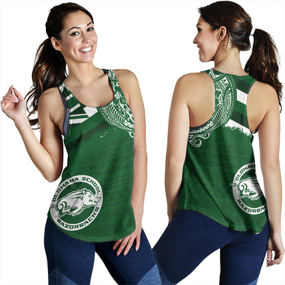Hawaii Women Tank Olomana High & Intermediate School With Crest Style