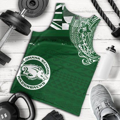 Hawaii Tank Top Olomana High & Intermediate School With Crest Style