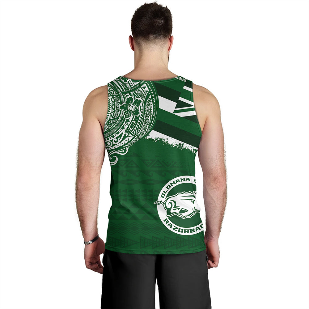 Hawaii Tank Top Olomana High & Intermediate School With Crest Style