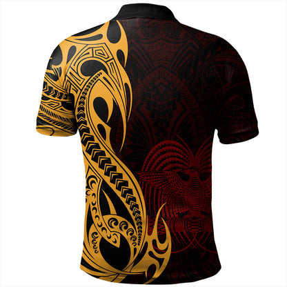 Papua New Guinea Polo Shirt PNG Tribal Tattoo Symbols