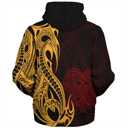 Papua New Guinea Sherpa Hoodie PNG Tribal Tattoo Symbols