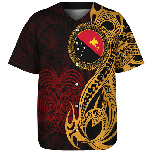 Papua New Guinea Baseball Shirt PNG Tribal Tattoo Symbols