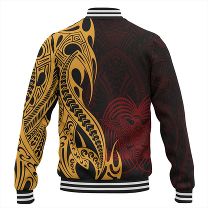 Papua New Guinea Baseball Jacket PNG Tribal Tattoo Symbols