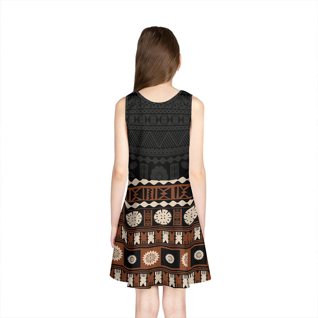 Fiji Girls Sleeveless Sundress Pattern Bula Traditional