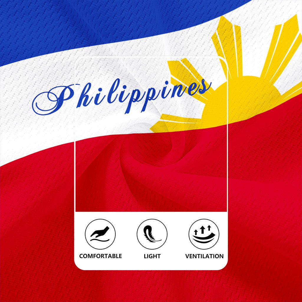 Philippines Filipinos Rugby Jersey Flag Sun Style