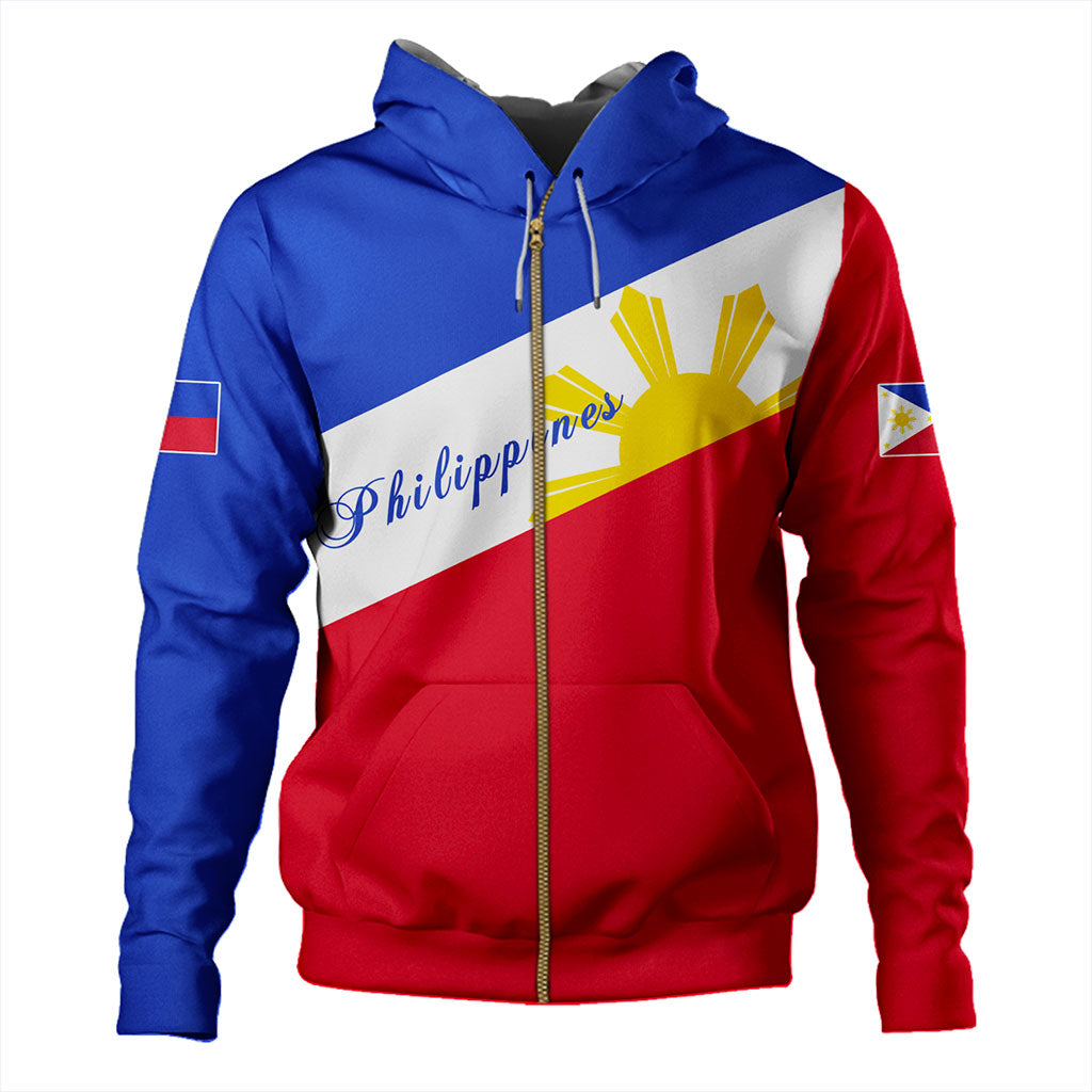 Philippines Filipinos Hoodie Flag Sun Style