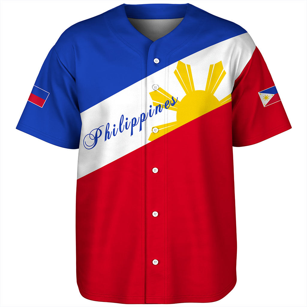 Philippines Filipinos Baseball Shirt Flag Sun Style
