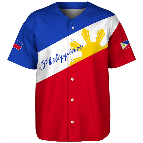 Philippines Filipinos Baseball Shirt Flag Sun Style
