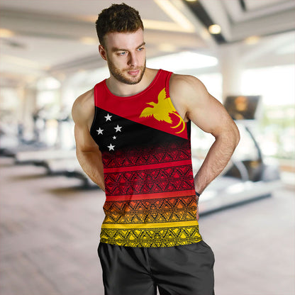 Papua New Guinea Tank Top Flag Pattern Tapa Clothes