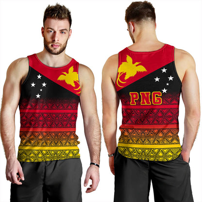 Papua New Guinea Tank Top Flag Pattern Tapa Clothes
