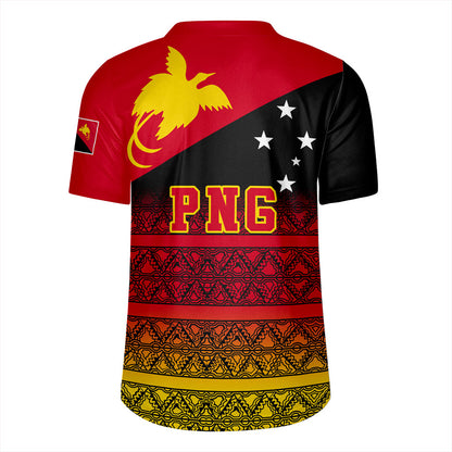 Papua New Guinea Rugby Jersey Flag Pattern Tapa Clothes