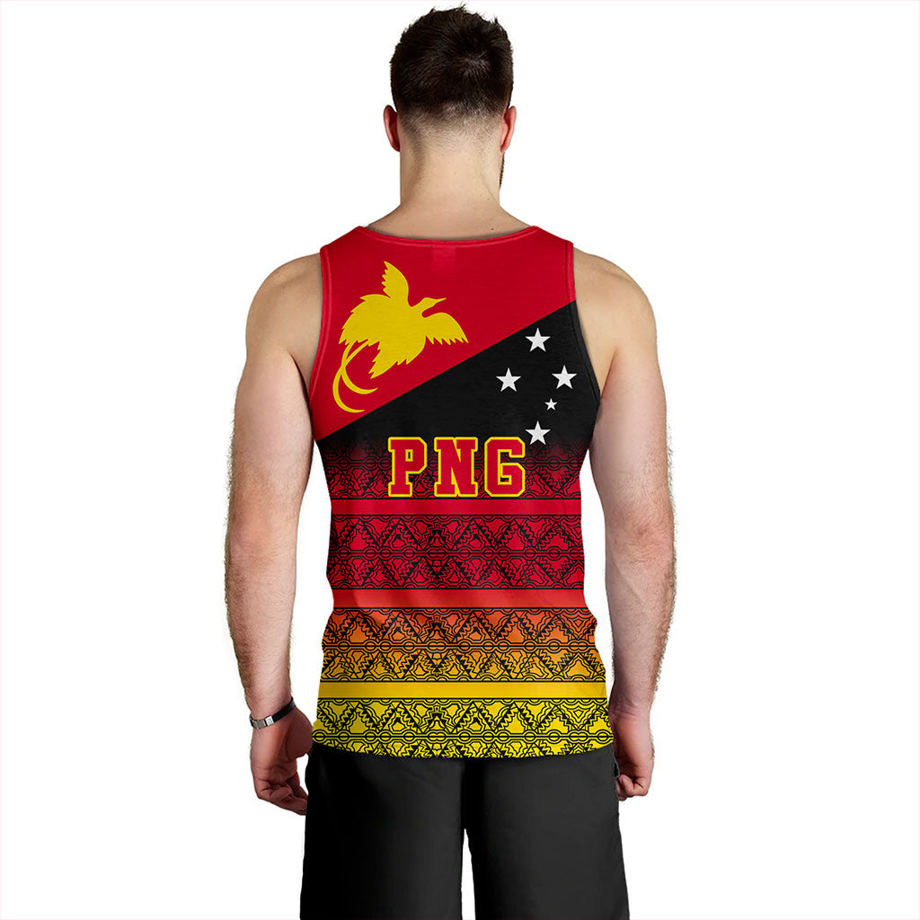 Papua New Guinea Tank Top Flag Pattern Tapa Clothes